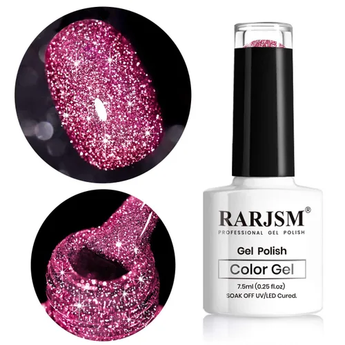 Miniatura 27 de RARJSM - Esmalte de uñas de gel con purpurina, de color verde oliva, brillante y brillante, para manicura DIY y salón de uñas, requiere secado