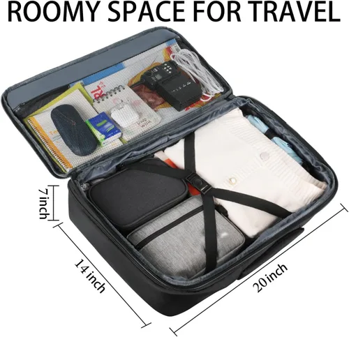 Miniatura 2 de Vancropak Mochila de mano de 13.2 gal, expandible, extragrande, aprobada para viajar en avión, resiste el agua, maleta, ligera, fin de semana