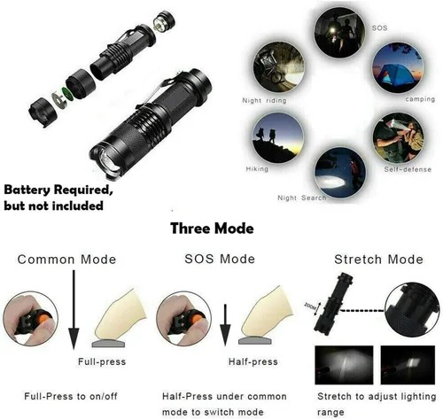 Miniatura 6 de HongK - Equipo al aire libre Survival Kit 8 en 1 Herramientas de emergencia plegables portátiles militares Camping táctico al aire libre Desastre