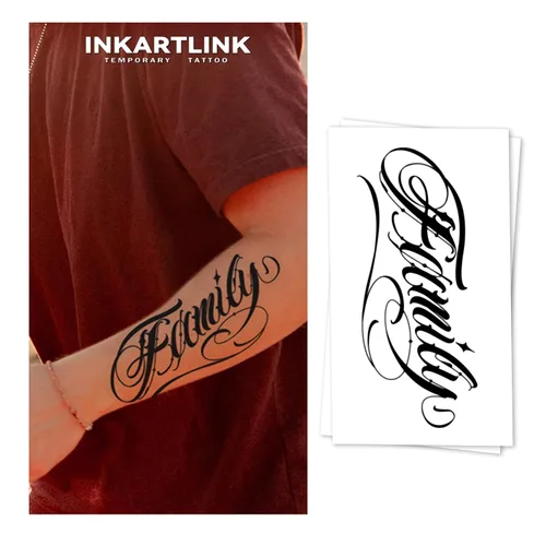 Miniatura 19 de INKARTLINK Tattoo Tech, 2 hojas de tatuaje semipermanente mediano, tatuajes temporales de diseño artístico para adultos, dura 1-2 semanas