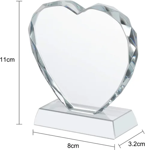 Miniatura 3 de Marco de fotos de cristal personalizado, marco de fotos de cristal personalizado, decoración de escritorio, placa de fotos de vidrio, regalo