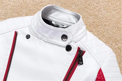 Miniatura 4 de BUDERMMY Chamarras de cuero para niños pequeños