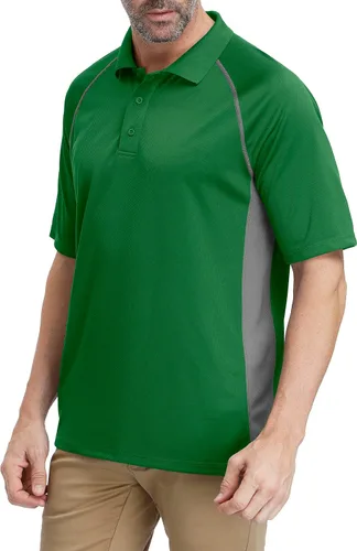 Miniatura 2 de MOHEEN Men's Polo Shirts Short Sleeve Moisture Wicking Performance Athletic Casual Golf Collared Shirt,Tall SizesM-7XL