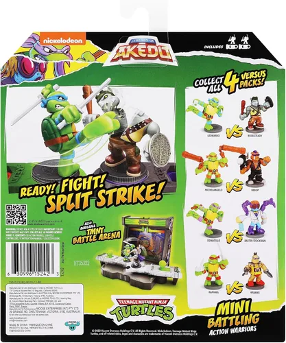 Miniatura 6 de Legends of Akedo Teenage Mutant Ninja Turtles. Mini guerreros de batalla contra paquete Donatello Vs Baxter Stockman M