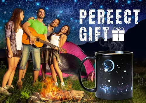 Miniatura 8 de Regalos de Astronomía Taza de Café con Tapa, 12 Regalos del Espacio de Constelaciones para Hombres y Mujeres, Taza de Cerámica con Tema de Planeta