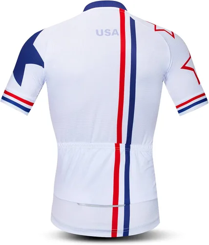 Miniatura 2 de Maillot de ciclismo para hombre, manga corta, camiseta de bicicleta de montaña, bolsillo con cremallera, reflectante, calavera