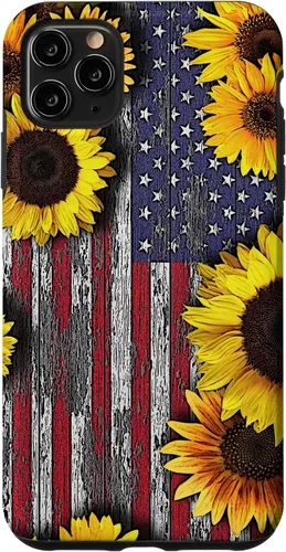 Miniatura 13 de American Flag with Sunflowers Case for iPhone 17