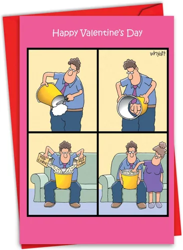Miniatura 9 de NobleWorks - Tarjeta de felicitación de amor para el día de San Valentín con sobre de 5 x 7 pulgadas (1 tarjeta) día festivo, Boning 2164
