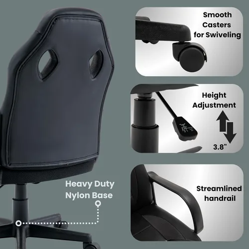 Miniatura 6 de Silla de Videojuegos para Computadora Gaming Racing Ergonómica para Adolescentes Adultos Niños Jugadores Oficina en Casa Ejecutiva Escritorio