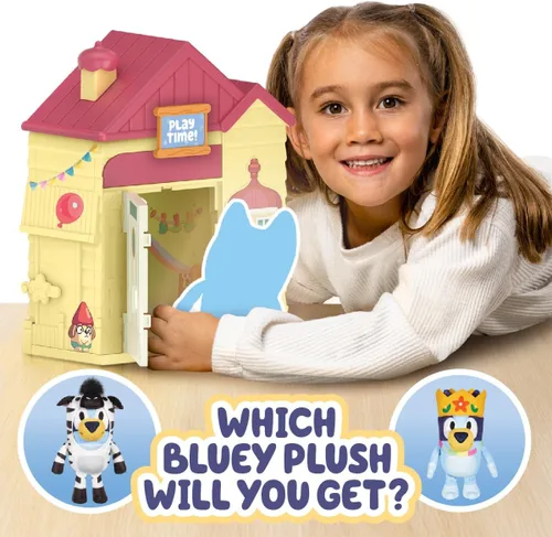 Miniatura 2 de Bluey 's Play Date Plush Surprise - Juego de casa para niños pequeños, casa de juguetes duradera con exclusivo juguete de peluche, juguetes