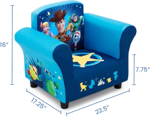 Miniatura 3 de Delta Children Silla tapizada para niños, Toy Story 4