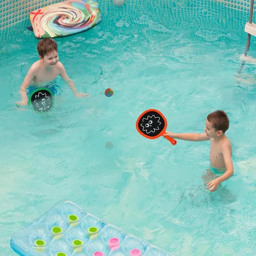 Miniatura 8 de Portable Paddles and Bouncy Balls Set for Kids or Adults’ Indoor Outdoor Activities, Sport Game for Beginner or Intermediate, Swing Racket in Beach