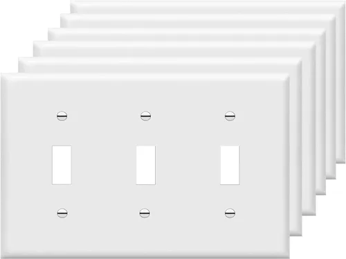 Miniatura 12 de Placa de pared Decora sin tornillos de 4 segmentos, placa frontal eléctrica para interruptor de luz, interruptor inteligente, receptáculo