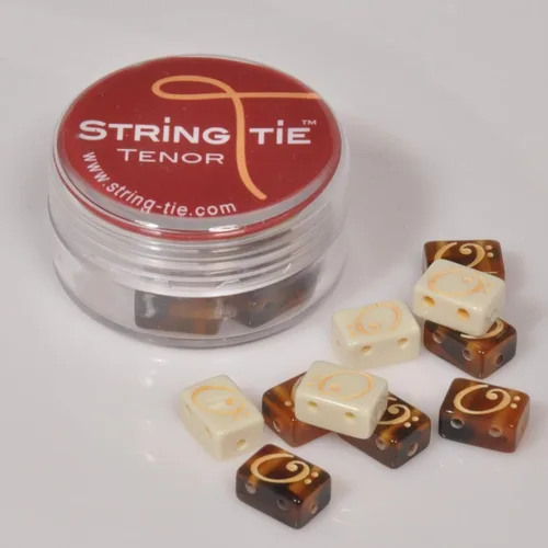 Miniatura 4 de TSTUW TENOR - Juego de cuentas de puente para ukelele, perlas de color blanco hueso perla. Ukelele Hueso Blanco