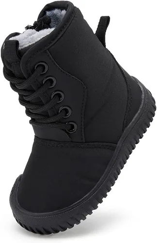 Miniatura 15 de BMCiTYBM Botas de nieve de invierno para bebés y niños pequeños, de piel sintética, cálidas, antideslizantes, zapatos para primeros pasos