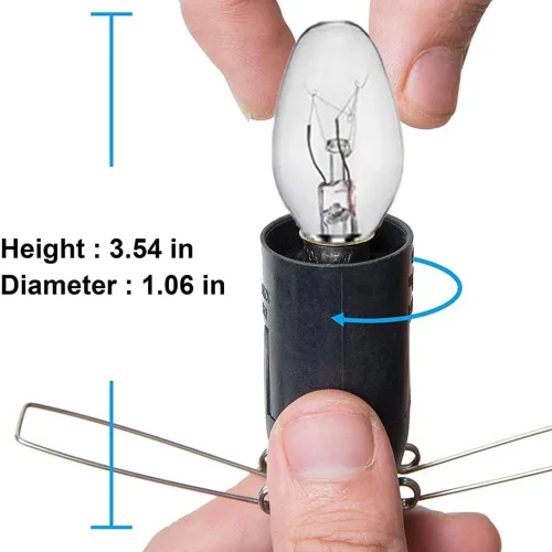 Miniatura 3 de Cable de repuesto para lámpara de sal del Himalaya con interruptor de atenuación, cable de lámpara de sal de 5 pies con montaje de base y bombillas