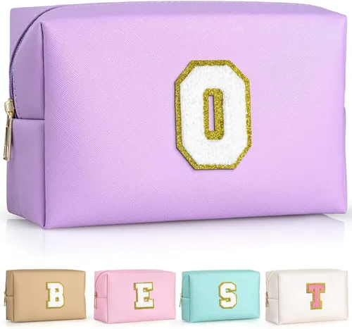 Miniatura 32 de TOPEAST - Bolso de maquillaje para mujer, G Blanco nacarado-rosa