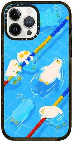 Miniatura 480 de Funda Impact de CASETiFY para iPhone 13 Pro Max con Magsafe - Estuche Claro Cuento de Invierno - Claro Negro Estuche transparente Winter Tale