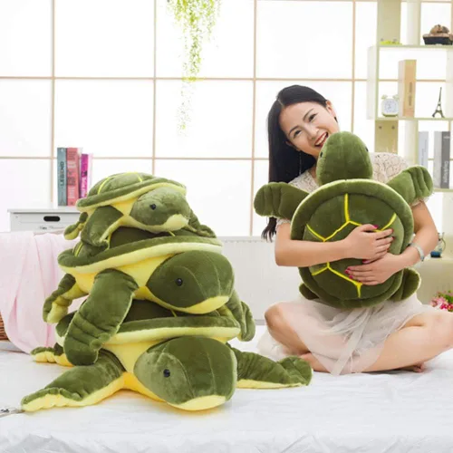 Miniatura 5 de ERDAO Almohada de peluche de tortuga marina, juguetes de peluche de tortuga, regalos para niños y niñas, 15.7 pulgadas