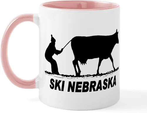 Miniatura 86 de CafePress I Love Nebraska Taza de café de cerámica de 11 oz (11.0 fl oz)