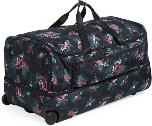 Miniatura 2 de Vera Bradley Equipaje de lona plegable Lighten Up Reactive Xl reciclado para mujer, Follaje de rosas