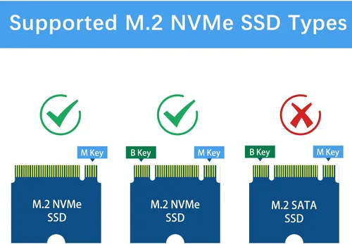 Miniatura 5 de GeeekPi Carcasa metálica con placa periférica N04 PCIe M.2 Key-M NVMe SSD PCIe para Raspberry Pi 5
