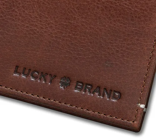 Miniatura 3 de Lucky Brand Men's Bifold Wallet ID Window Card Slots Genuine Leather Organization Durable Stylish