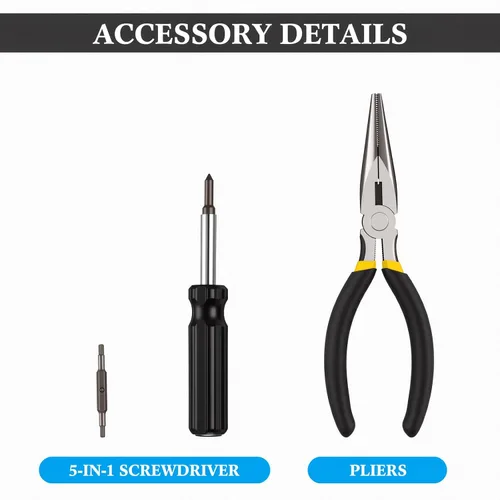 Miniatura 3 de Kit de Herramientas de Motocross de 26 Piezas Incluye Llave Combinada, Broca Hexagonal, Brocas, Manga, Destornillador, Controlador de Mango en T