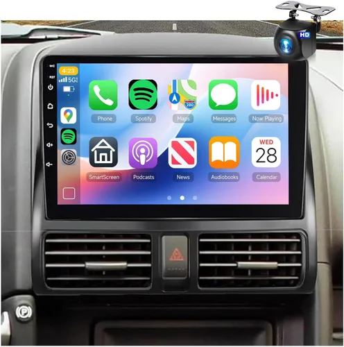 Radio de coche 8Core 4G 64G para Honda CRV 2002-2006 estéreo con pantalla táctil de 9 pulgadas 1280 x 720P, Bluetooth 5.0/WiFi/Carplay