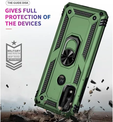 Miniatura 2 de Funda para Moto G Pure, Moto G Power 2022 con protector de pantalla HD, [grado militar de 16 pies probada en caídas], anillo protector a prueba