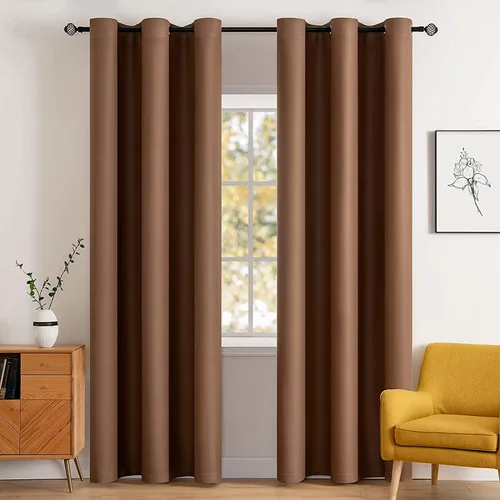 Miniatura 50 de MIULEE Cortinas opacas para dormitorio o sala de estar, juego de 2 paneles de cortina para ventana con aislamiento térmico y bloqueo de luz