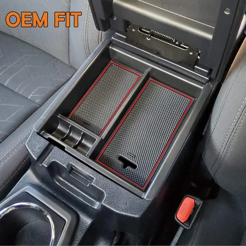 Miniatura 6 de JKCOVER Organizador de accesorios de consola central compatible con Toyota Tacoma 2016 2017 2018 2019 2020 2021 2022 2023, bandeja de inserción