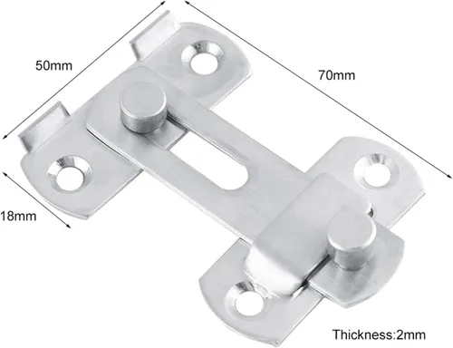Miniatura 2 de Puerta abatible ES, n puerta ES, cerradura de acero inoxidable ES, cerradura de puertas francesas de seguridad para ventanas corredizas y gabinete