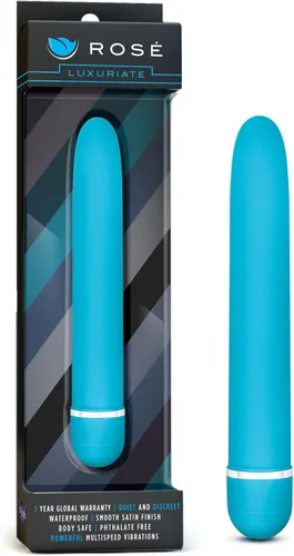 Miniatura 11 de Blush Rosé Luxuriate Vibrador de 7 pulgadas para mujeres, hombres y parejas, varita lisa satinada de múltiples velocidades, potente estimulador