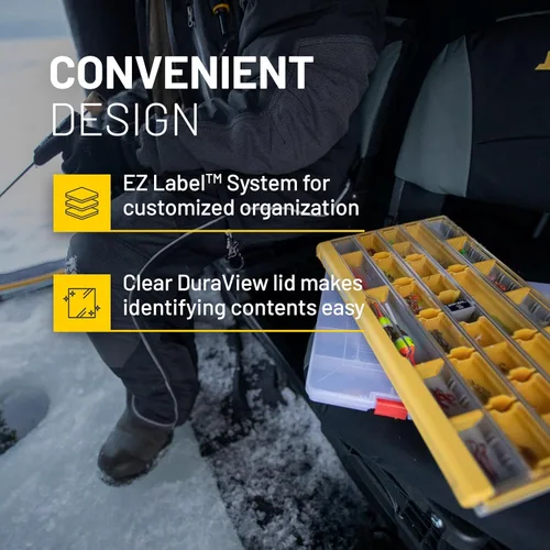 Miniatura 3 de Plano EDGE - Caja de utilidad para aparejos de terminales de alta calidad, transparente y amarillo, almacenamiento resistente al óxido, organizador