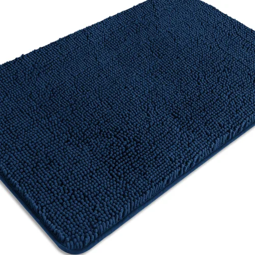Miniatura 682 de Alfombra de baño pequeña de 12 x 18 pulgadas, lavable y absorbente, antideslizante, alfombra de baño de felpilla gruesa y suave para baño, ducha