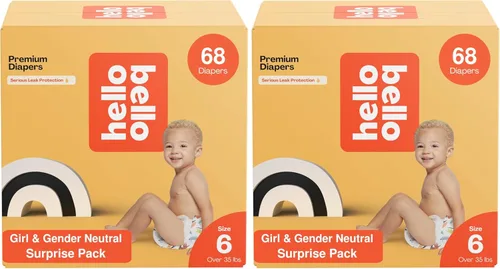 Miniatura 14 de Hello Bello Pañales Premium, Talla 3 (14-24 libras) Paquete Sorpresa para Niñas - 100 Unidades, Hipoalergénicos con Tacto Suave Similar a la Tela
