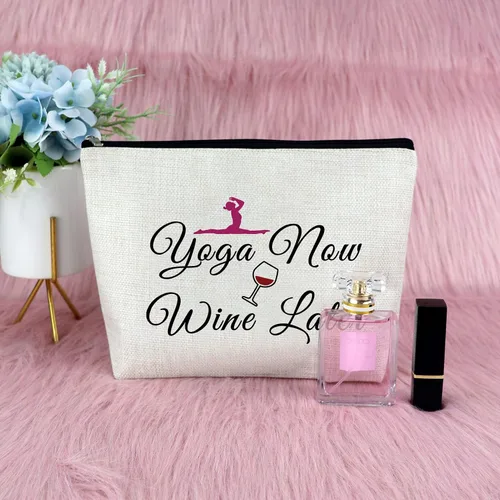 Miniatura 7 de Sfodiary Bolsa de maquillaje para amantes del yoga, regalos de yoga para mujeres, instructoras de yoga, regalo de agradecimiento para profesores