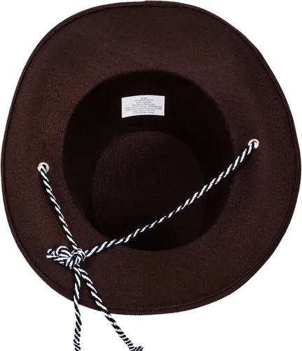 Miniatura 3 de Funny Party Hats Sombrero de vaquero de fieltro marrón para niños y bebés - Sombrero de fiesta occidental - Talla única, Marrón