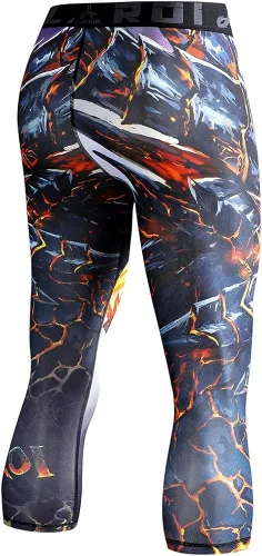 Miniatura 4 de LAFROI Leggings de compresión 34 para hombre con Pcoketsin bolsillo-YSK10