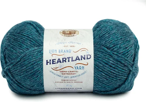 Miniatura 42 de Lion Brand Yarn Heartland Yarn - Hilo multicolor para tejer, tejer y tejer, paquete de 3, color congaree