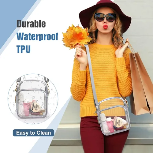Miniatura 7 de COROMAY - Bolso transparente para mujer, apta para estadios