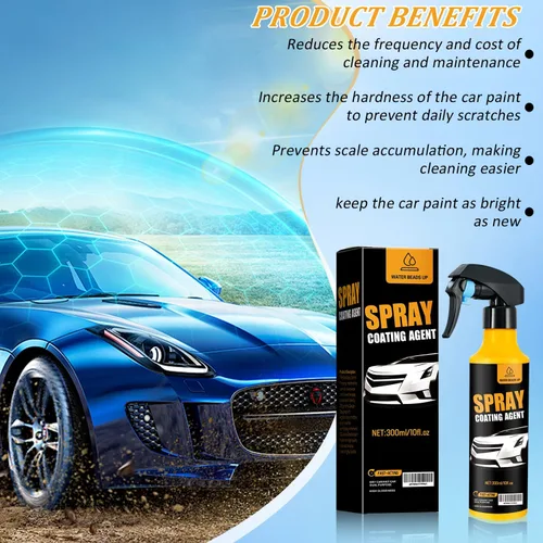 Miniatura 2 de Kit de aerosol de revestimiento nano para automóvil de 10.1 fl oz, revestimiento de cerámica nano hidrofóbico, protección de pintura automática