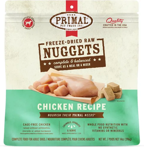 Miniatura 24 de Primal - Nuggets de comida cruda liofilizada para perros, venado, comida completa y equilibrada, también se puede utilizar como adorno o golosina
