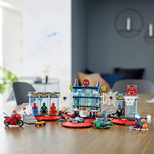 Miniatura 7 de LEGO Marvel Spider-Man Attack on The Spider Lair 76175 - Juguete de construcción genial, con la sede de Spider-Man; incluye Spider-Man, Duende Verde