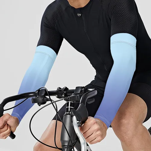 Miniatura 2 de CLOHOMIN Mangas de brazo para hombres y mujeres elásticas para cubrir tatuajes, manga deportiva refrescante para correr, ciclismo, baloncesto, fútbol
