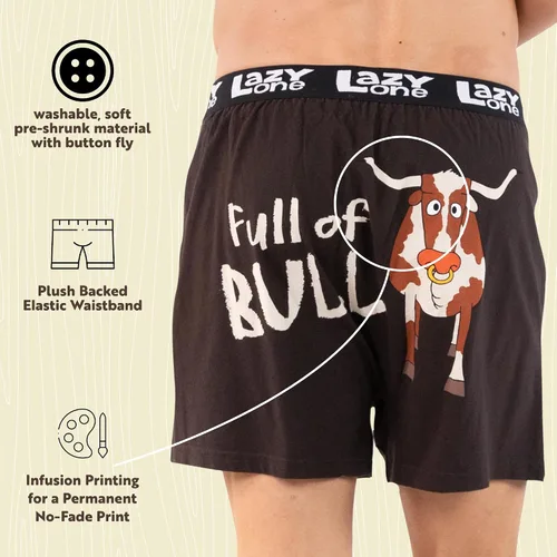 Miniatura 134 de Lazy One Divertidos boxers de animales, ropa interior humorística, novedosos pantalones cortos, regalos de broma para hombres