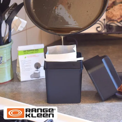 Miniatura 7 de Sistema de atrapador de grasa/contenedor de almacenamiento de grasa con doce bolsas de grasa desechables para grasa de tocino y eliminación