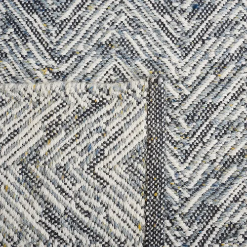 Miniatura 8 de SAFAVIEH Kilim Collection - Alfombra de pasillo de 2 pies 3 pulgadas x 7 pies, color gris, hecha a mano, de lana plana, ideal para zonas de alto