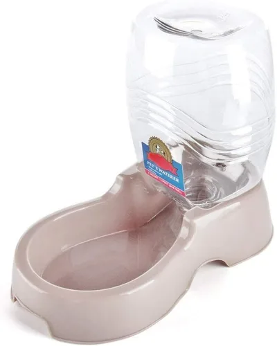 Dispensador automático de agua Flexzion por gravedad para mascotas para gato y perro - Dispensador de agua recargable automático antideslizante y